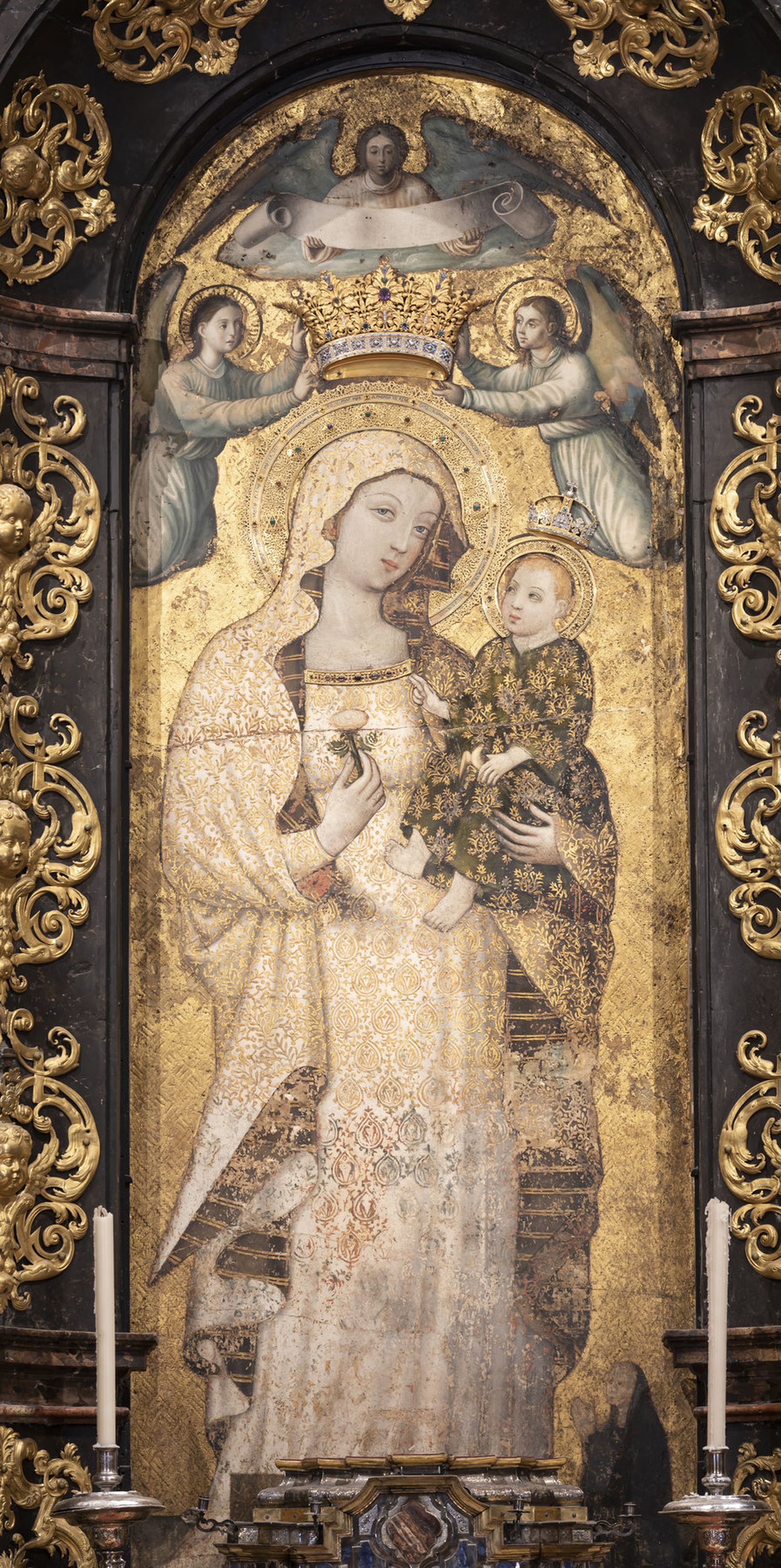 La pintura de la Virgen de la Antigua.