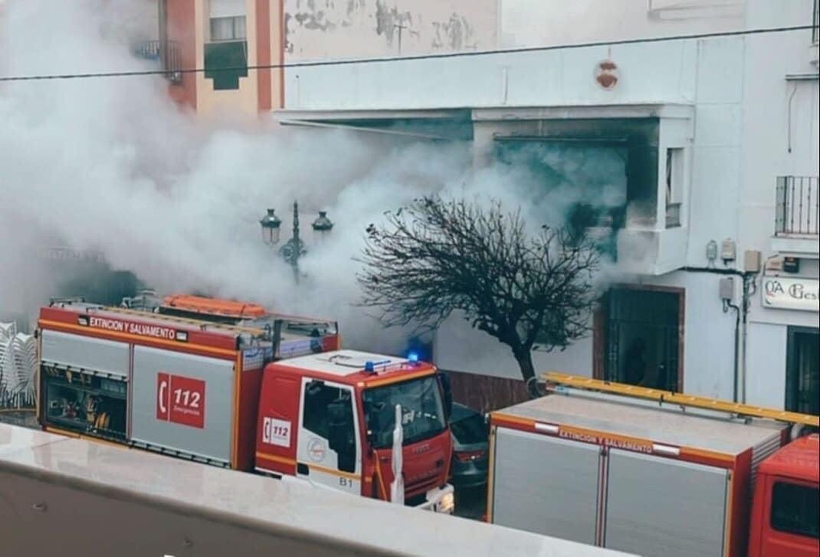 Imagen de la actuación de los efectivos del Consorcio Provincial de Bomberos.