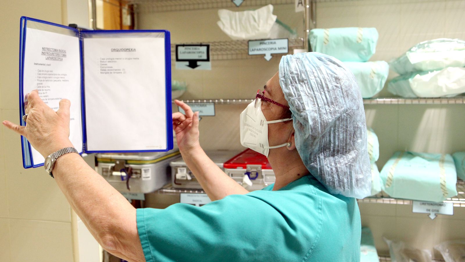 La supervisora del Bloque Quirúrgico, Mari Carmen Isorna.