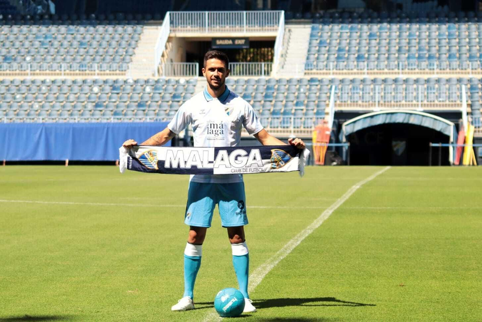 La presentación de Nelson Monte con el Málaga CF, en fotos