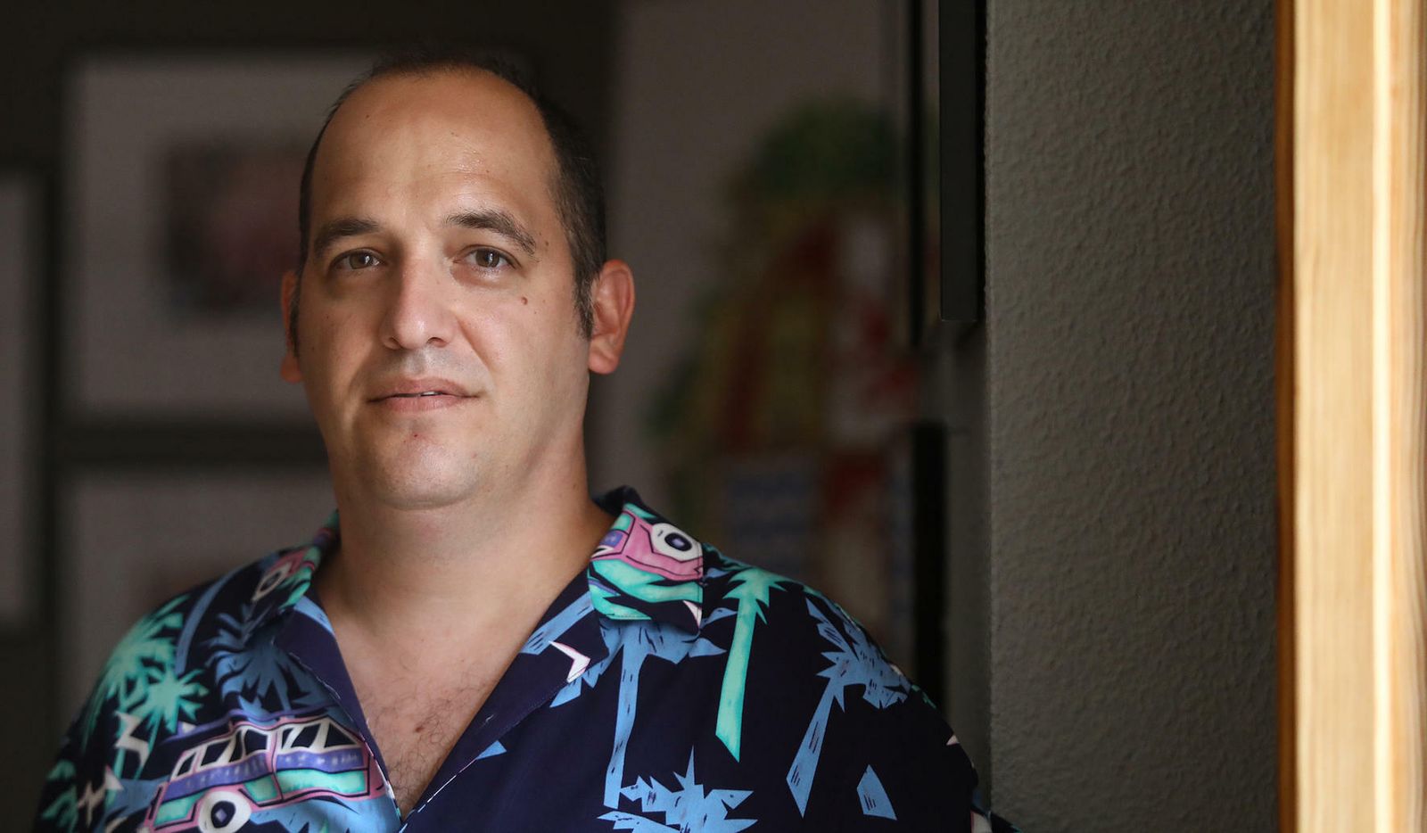 Francisco Andrés Jiménez Céspedes, productor de cine, durante la entrevista.