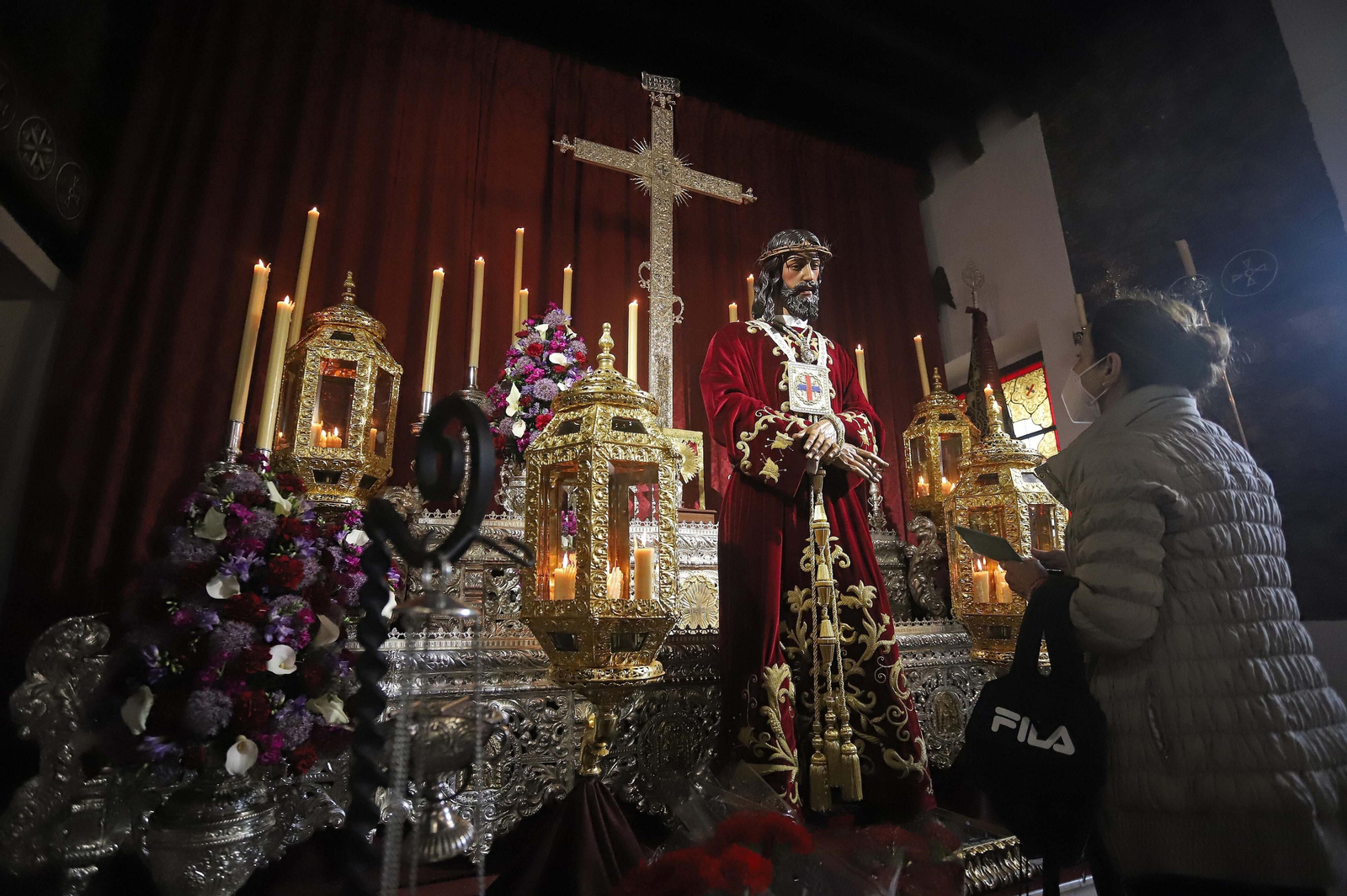 Veneración de Jesús de Medinaceli el pasado mes de marzo.