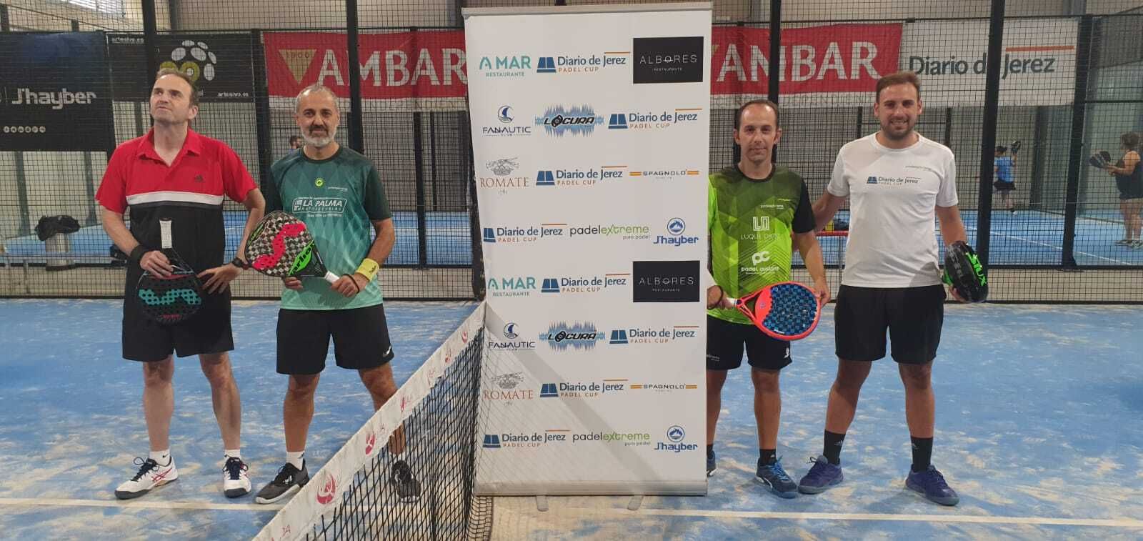 Uno de los primeros emparejamientos de la VI Diario de Jerez Padel Cup.