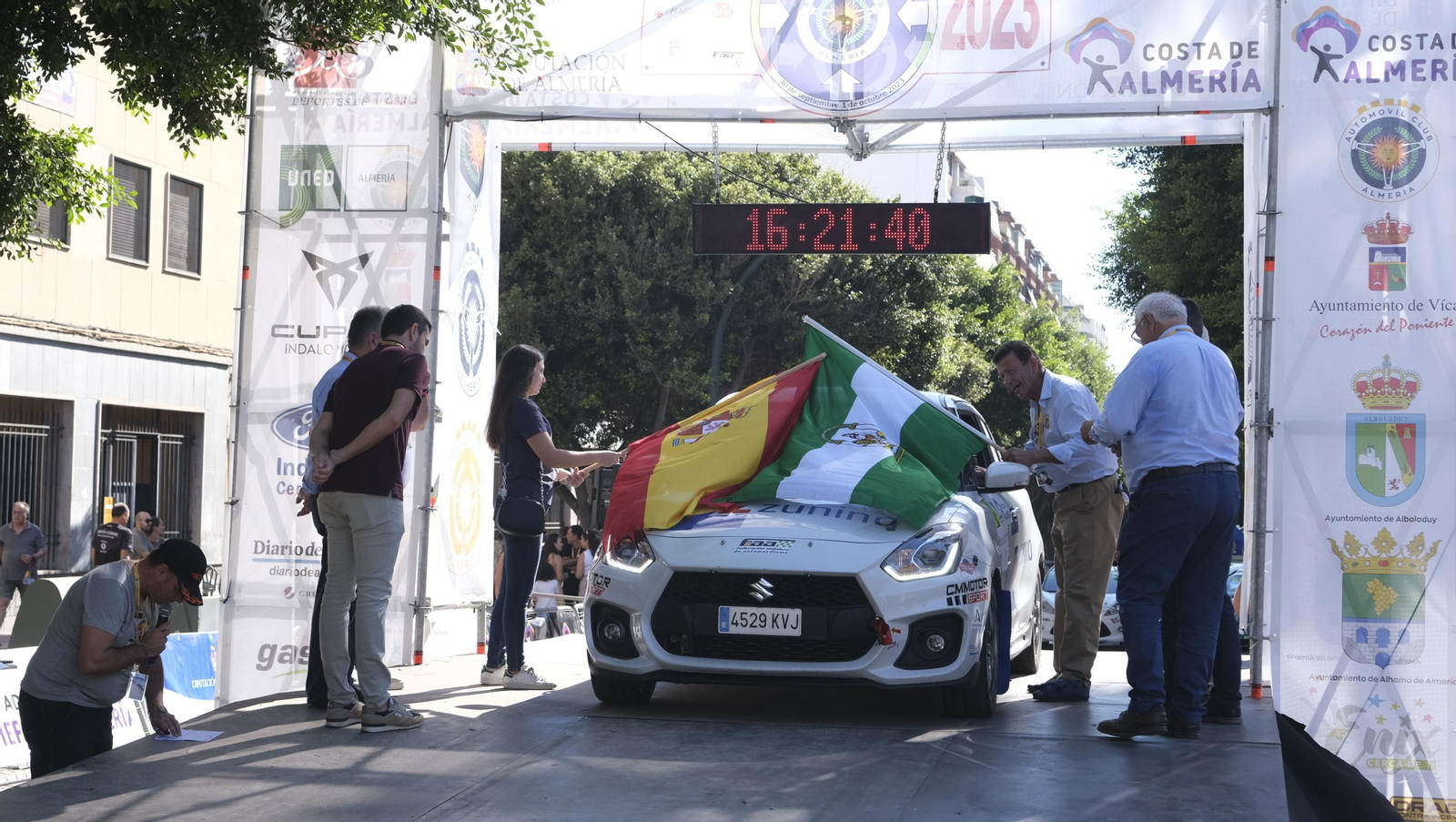 Imágenes de la salida del Rallye Costa de Almería