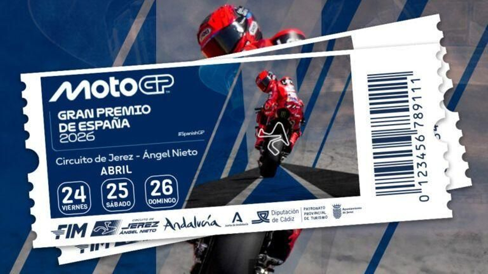 Las entradas para presenciar en Jerez el Gran Premio 2026 se ponen a la venta este jueves.