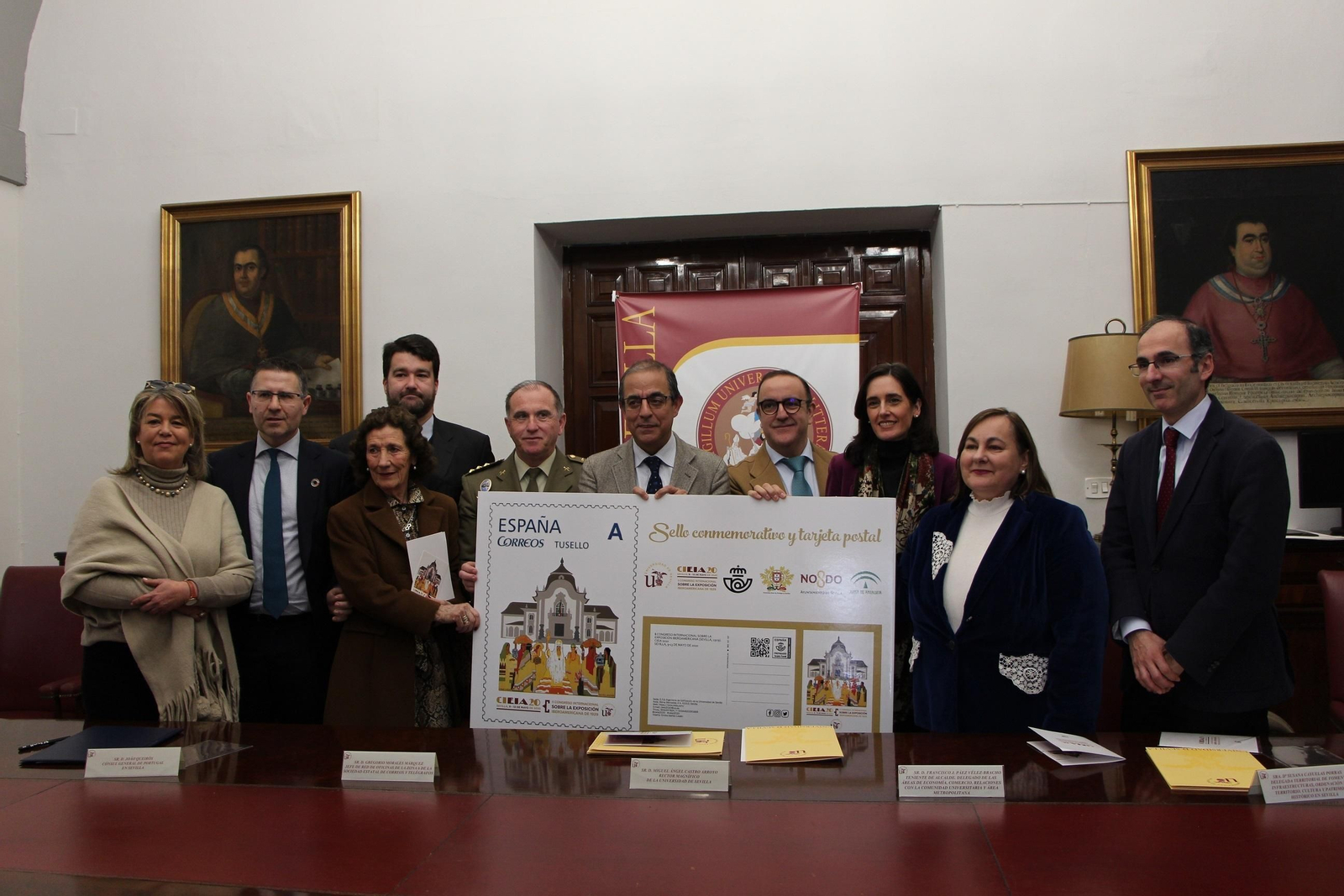 Presentación del nuevo sello y la nueva postal emitida por Correos.