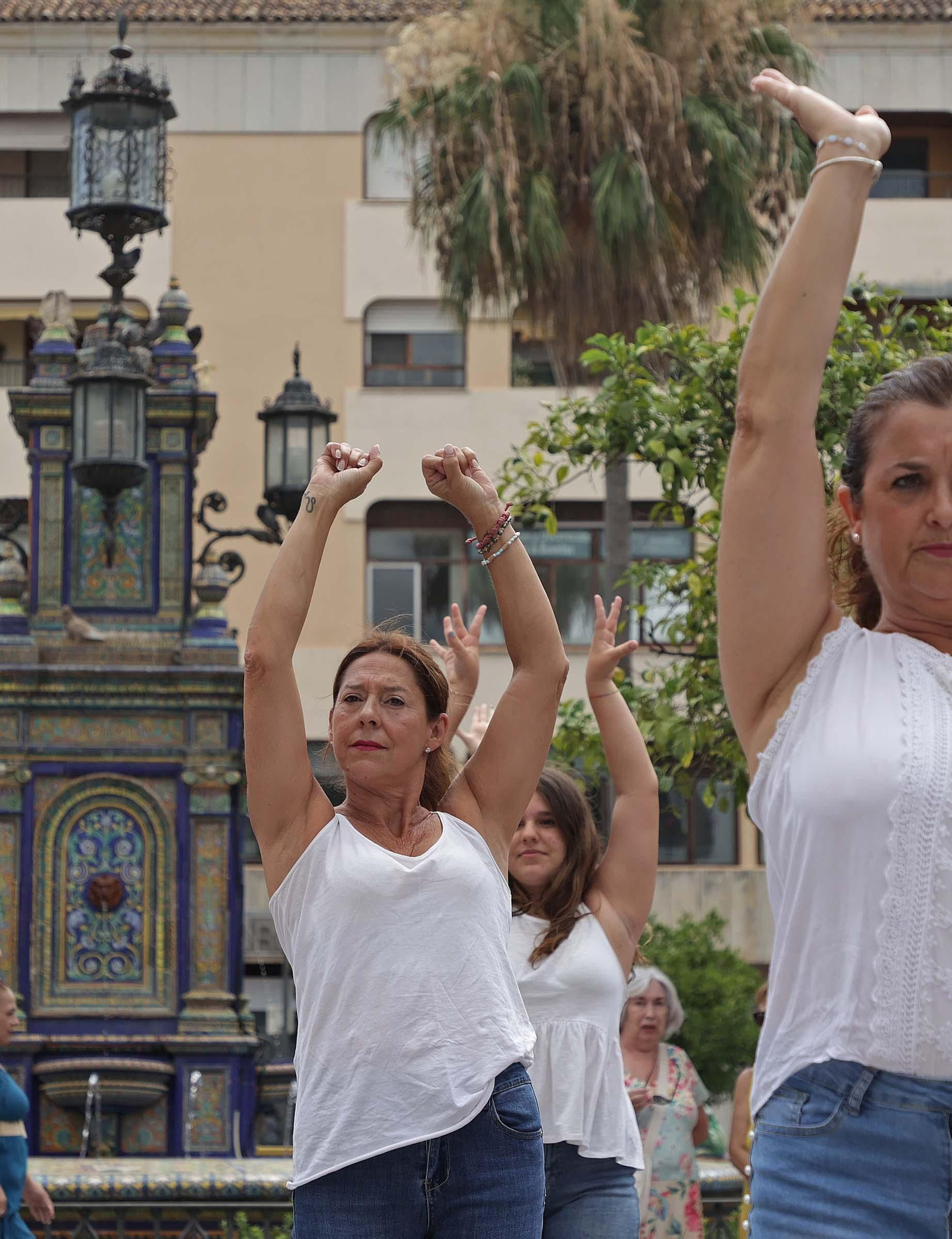 Fotos del flashmob flamenco en la Plaza Alta de Algeciras