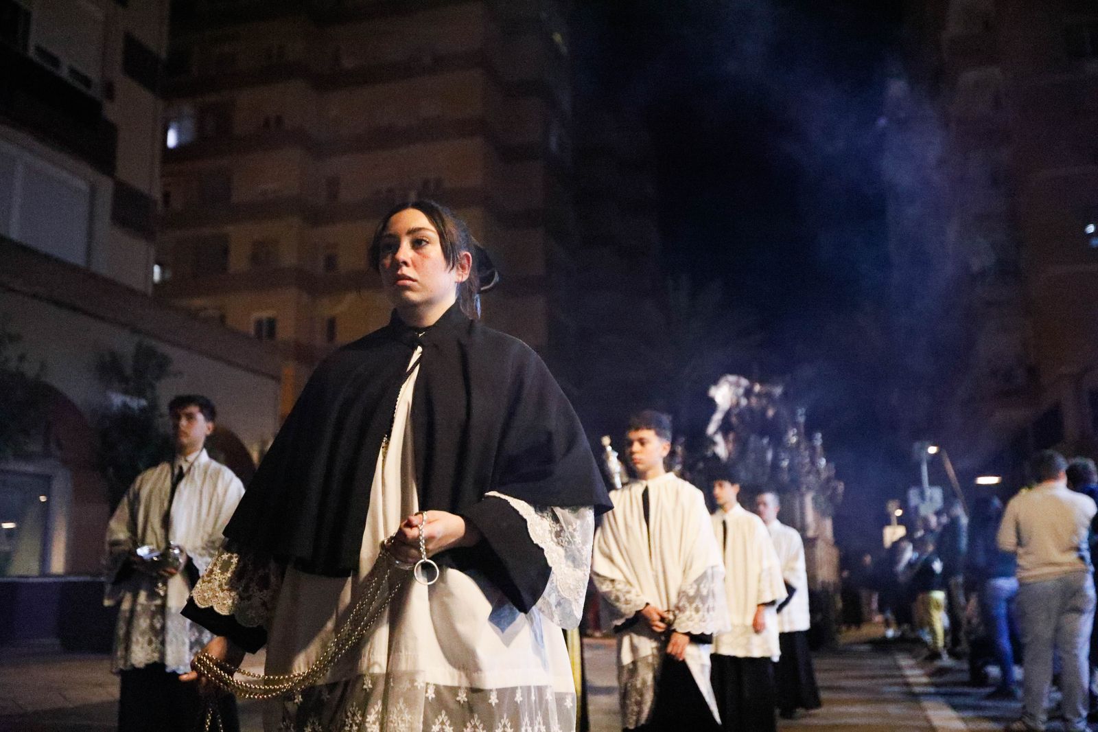 La procesión de La Caridad de Almería, en imágenes