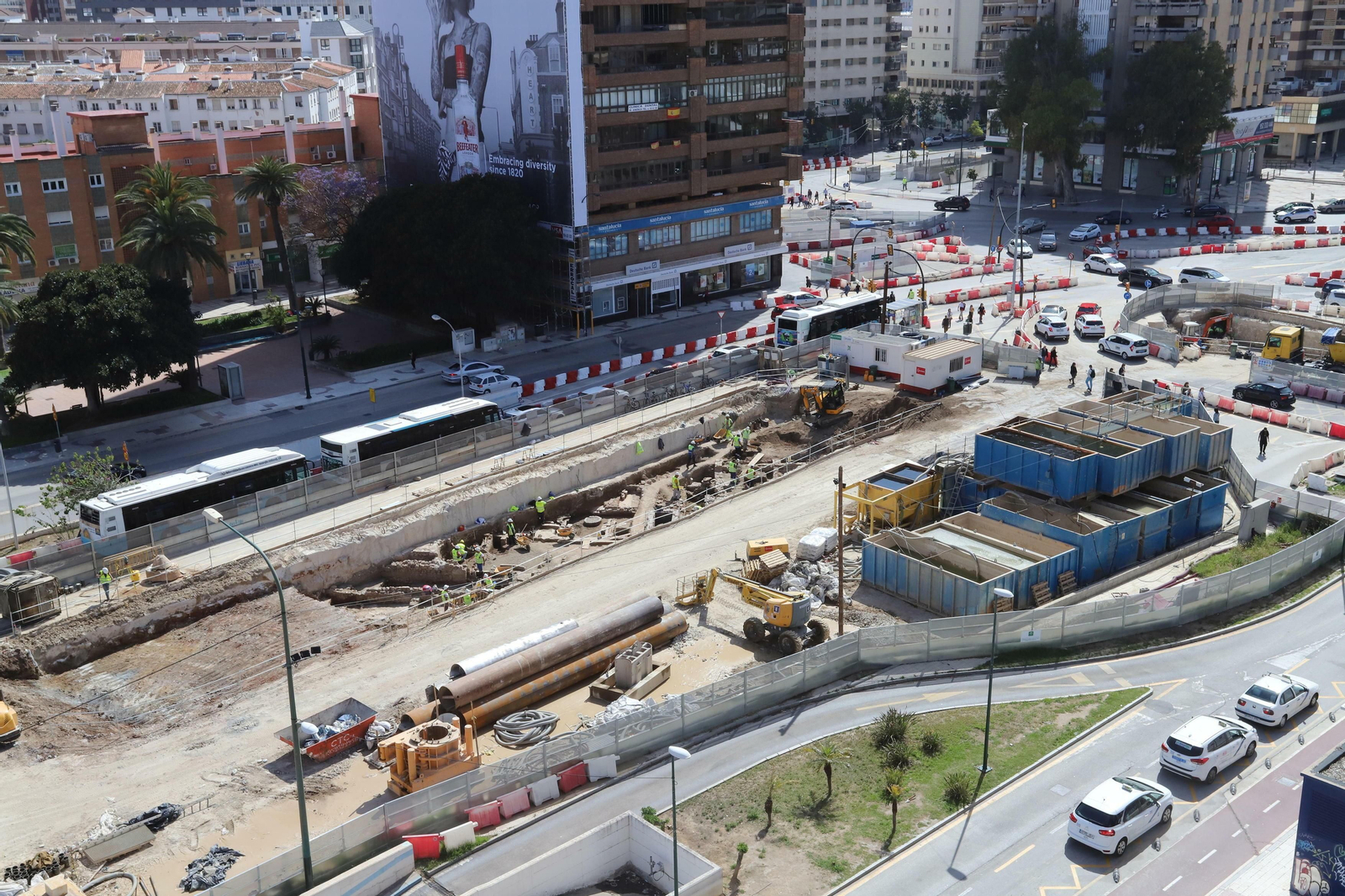 Los restos arqueológicos del Metro Málaga, en fotos
