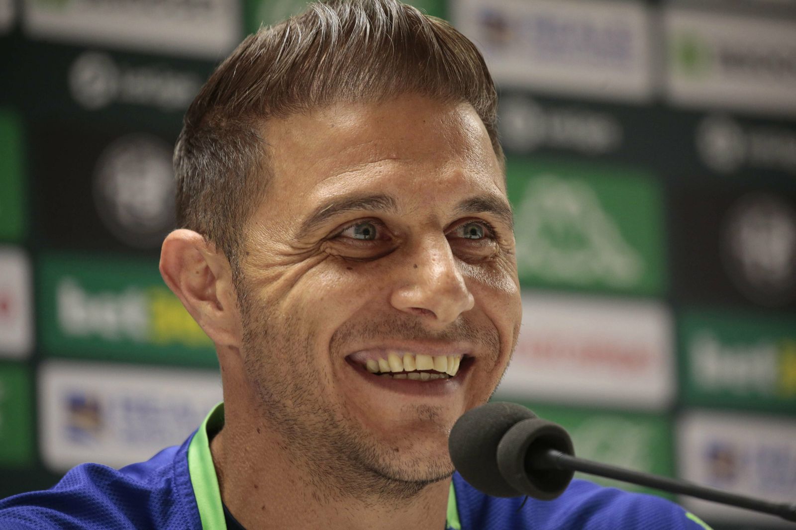 Joaquín sonríe en un momento de la rueda de prensa que ofreció ayer.