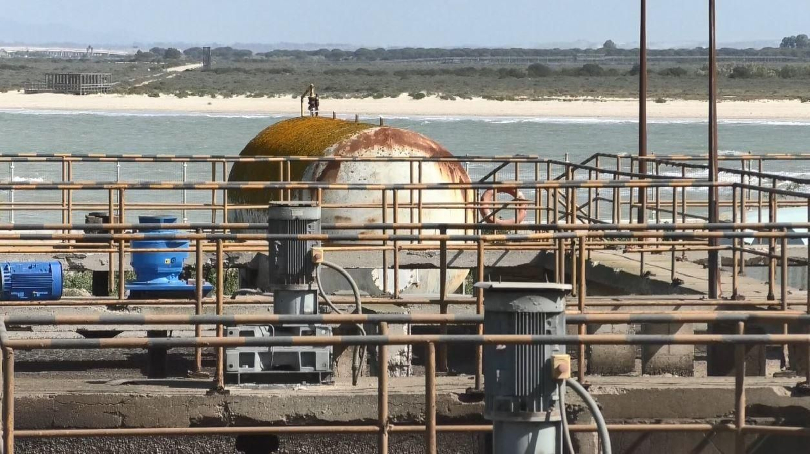 Actual EDAR de Puerto Real, con más de 37 años de antigüedad