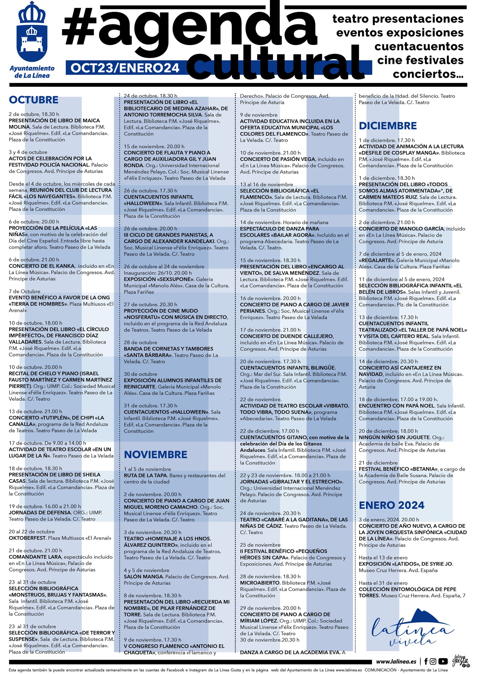 La programación  cultural de otoño-invierno en La Línea.