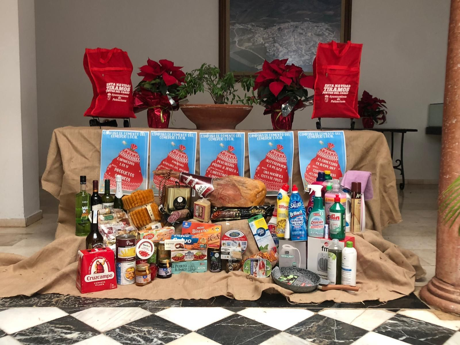 Uno de los lotes de productos que se sortearán.