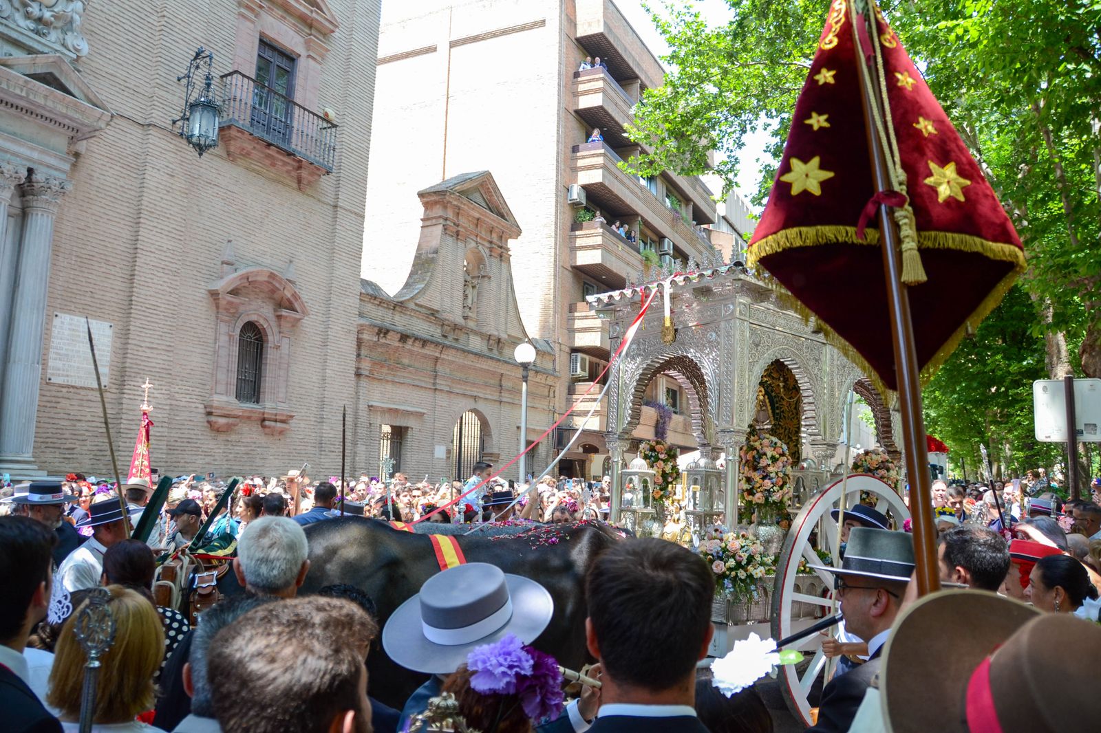 La salida de la Hermandad del Rocío de Granada, en imágenes