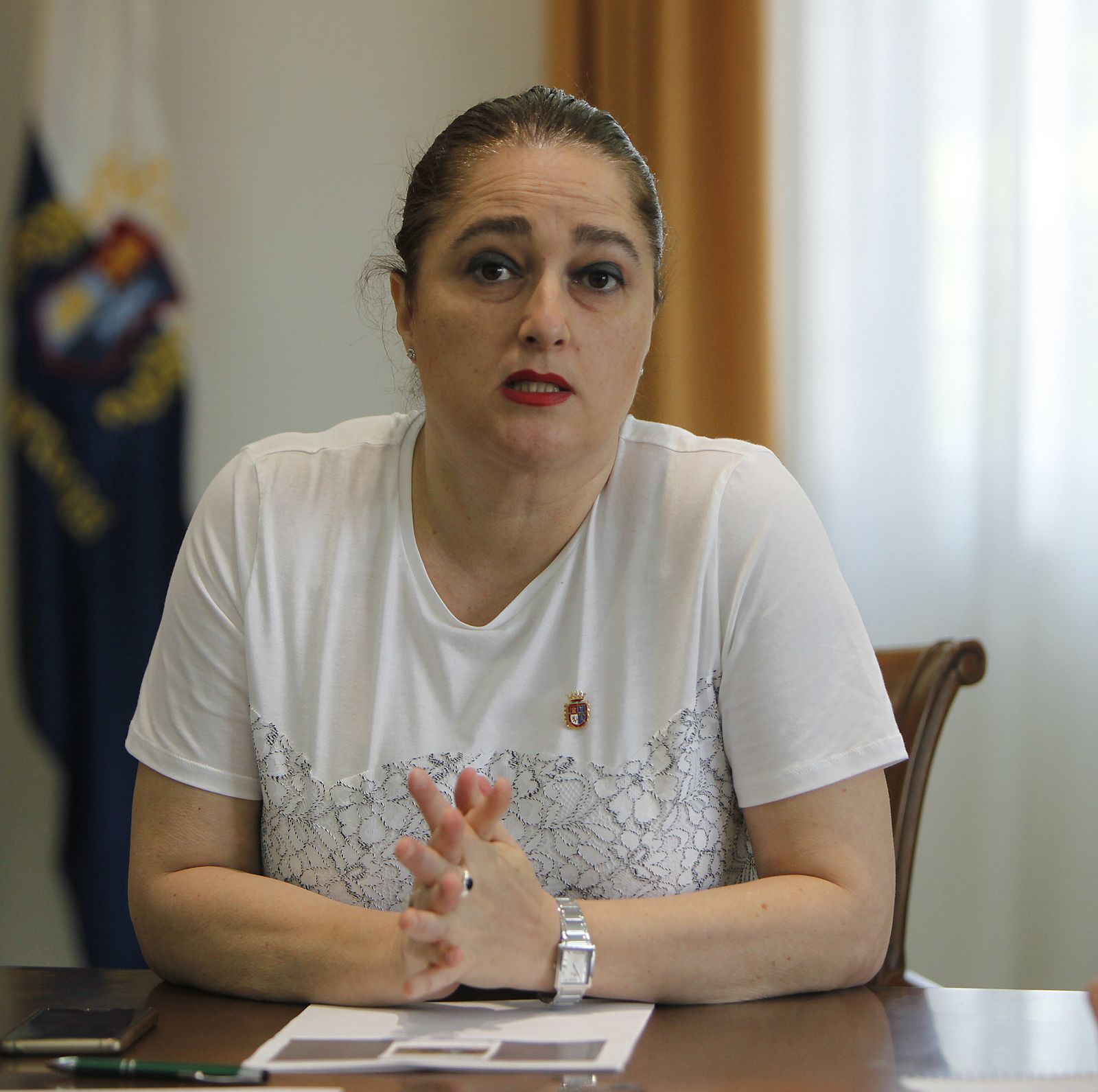 La alcaldesa de Espartinas, Olga Hervás.