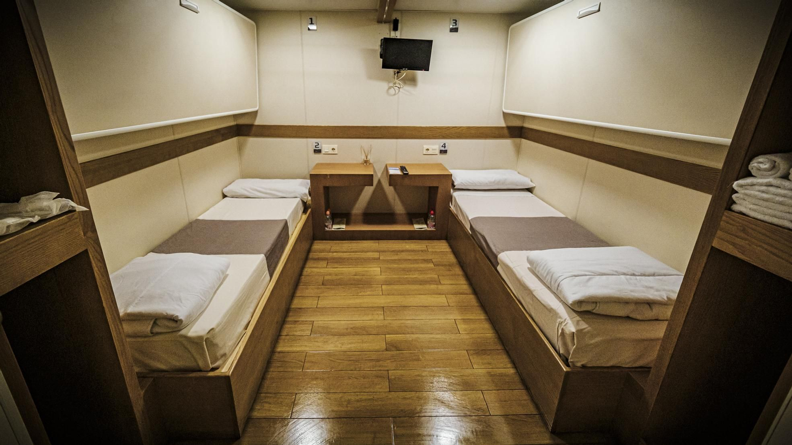 Interior del superferry 'Volcán de Tinamar'.