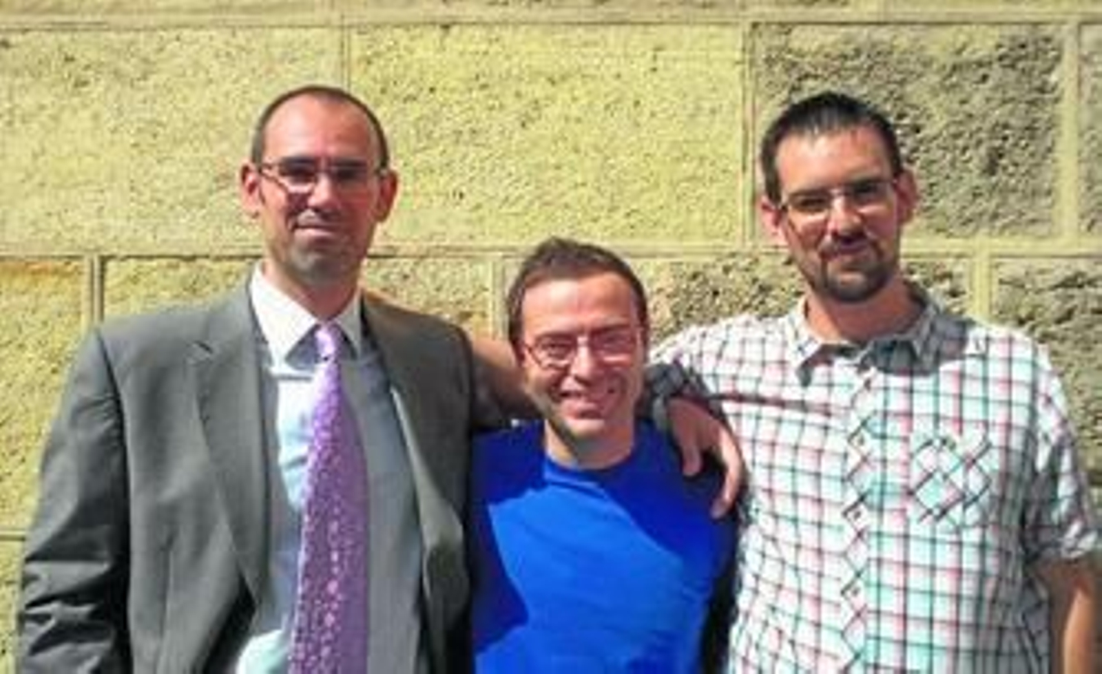 Los promotores de Entomotech, Enrique Serrano, Juan Cortés Ortiz y Alejandro Torres Ruiz.