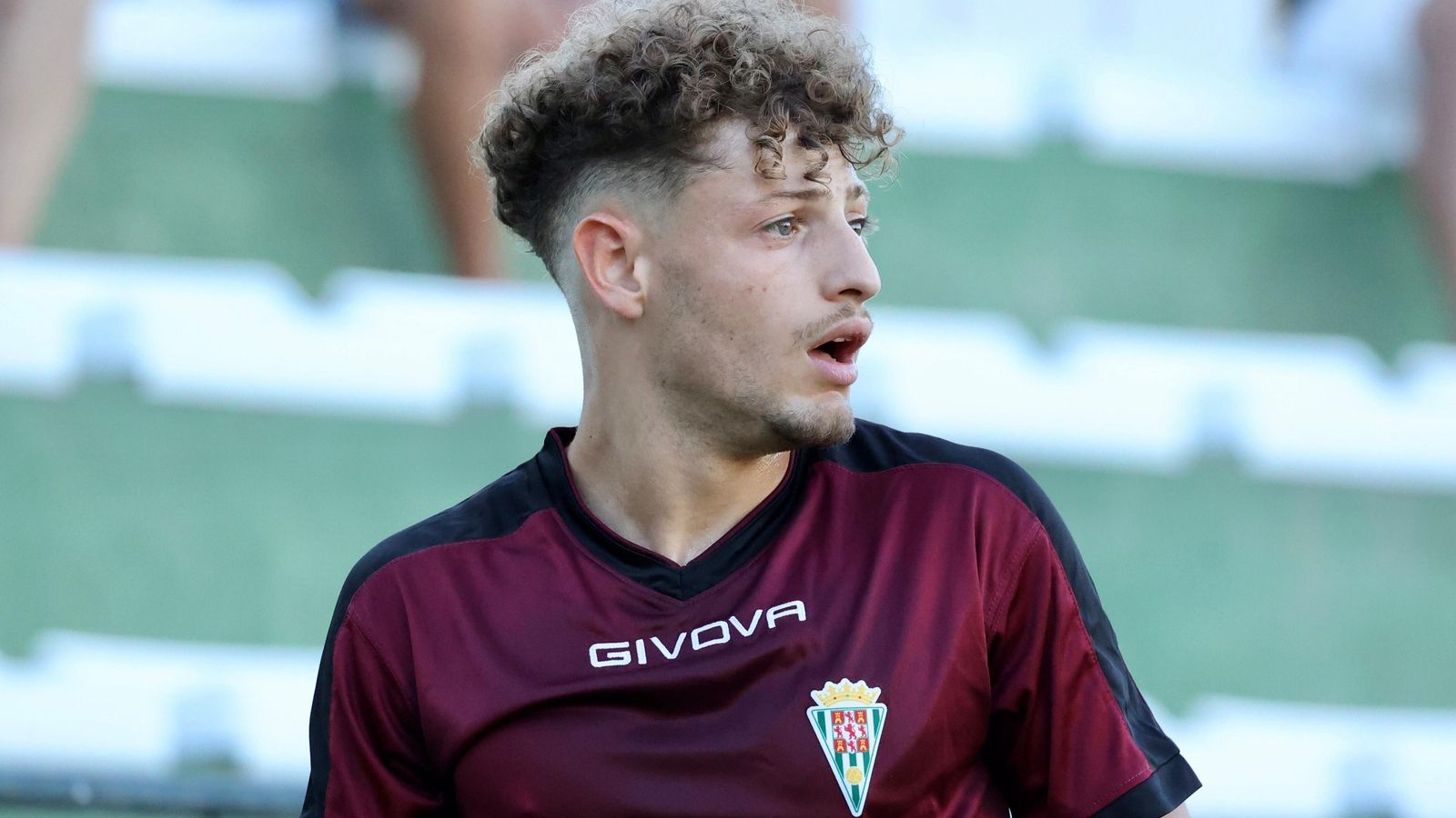 Simo, en un amistoso del Córdoba CF.