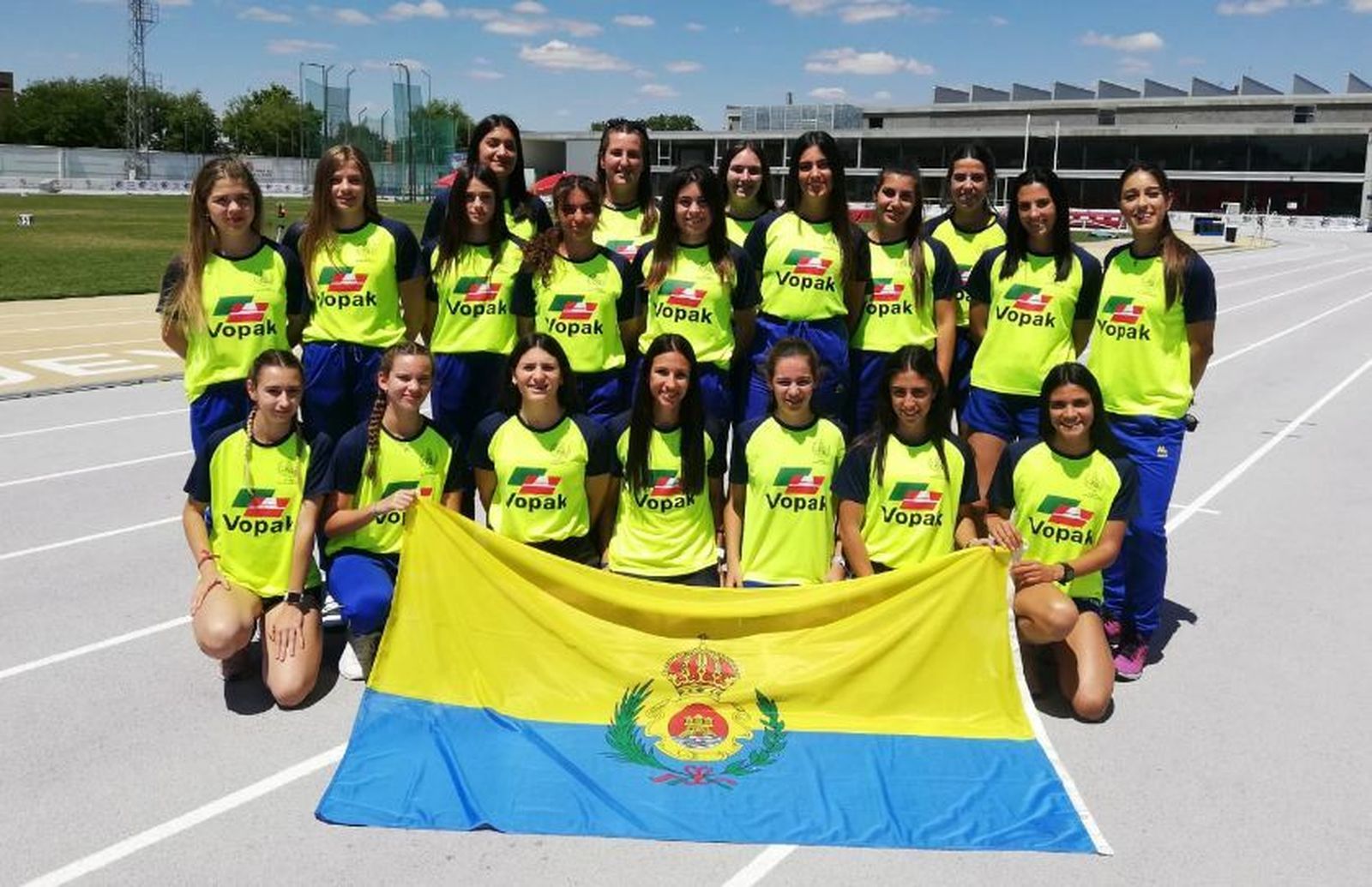 El equipo femenino del Bahía de Algeciras, en Valladolid.