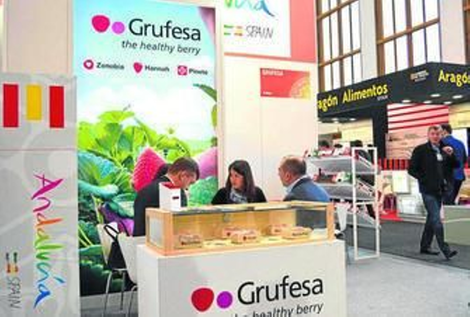 Expositor de la empresa Grufesa en Fruit Logística.