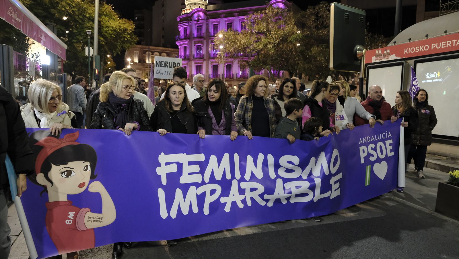 Imágenes de las manifestaciones por el Día de la Mujer en Almería