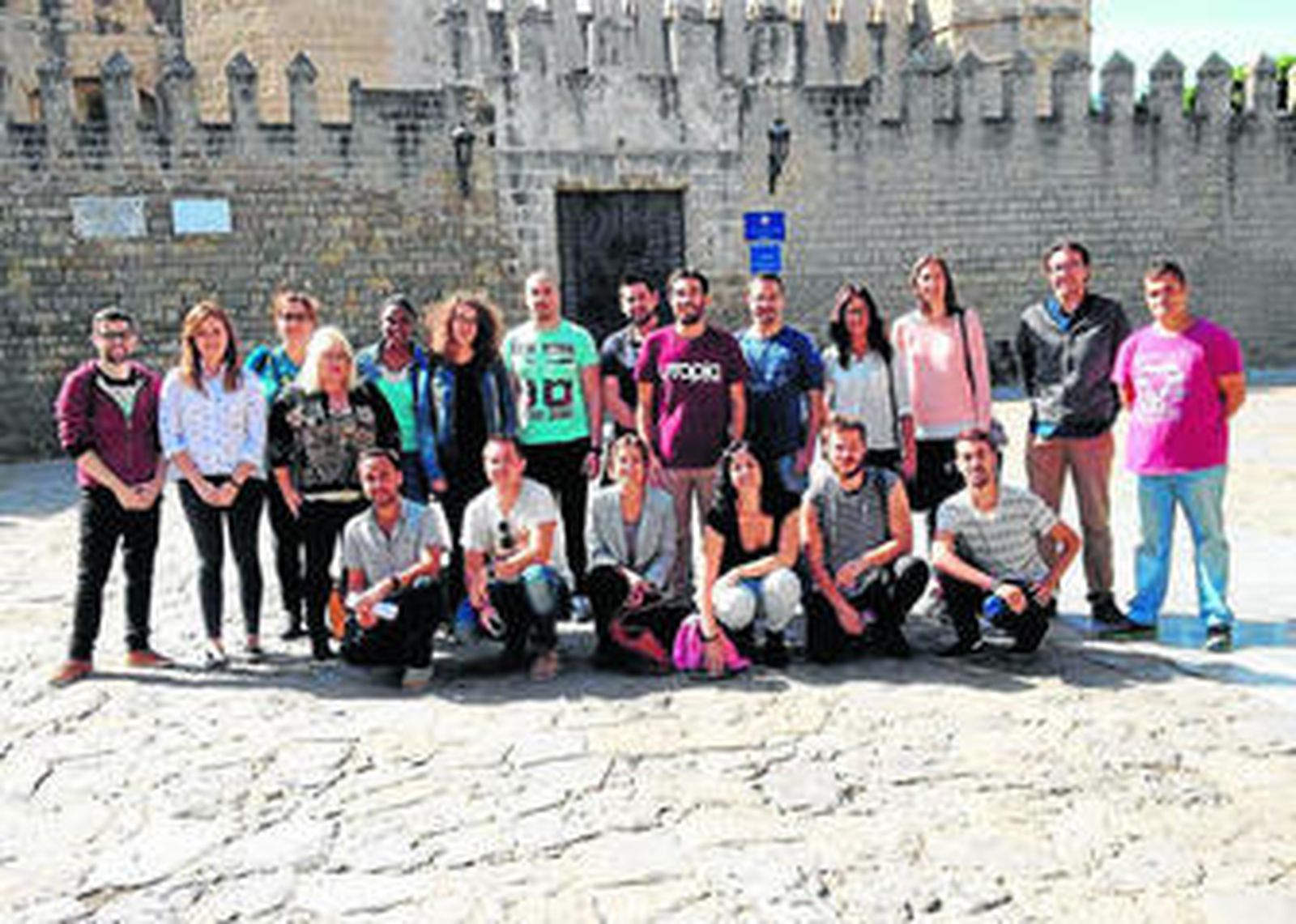 Los 20 portuenses desempleados que formarán parte de este nuevo proyecto de búsqueda de empleo.