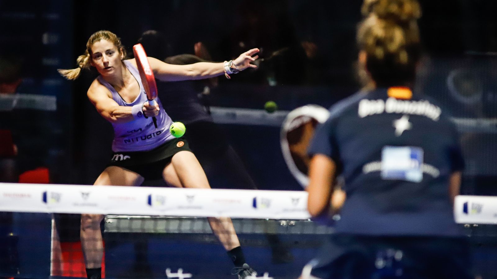 Una acción de una las semifinales femenina