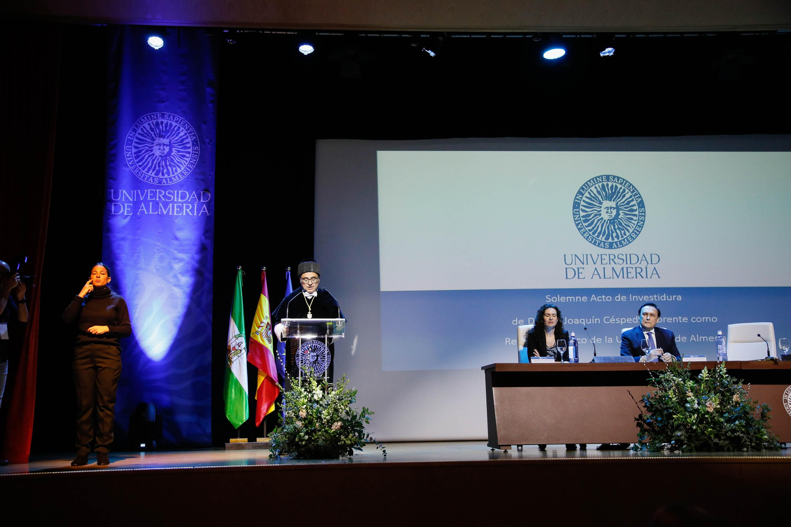 Las imágenes de la Investidura de José Céspedes como rector de la UAL