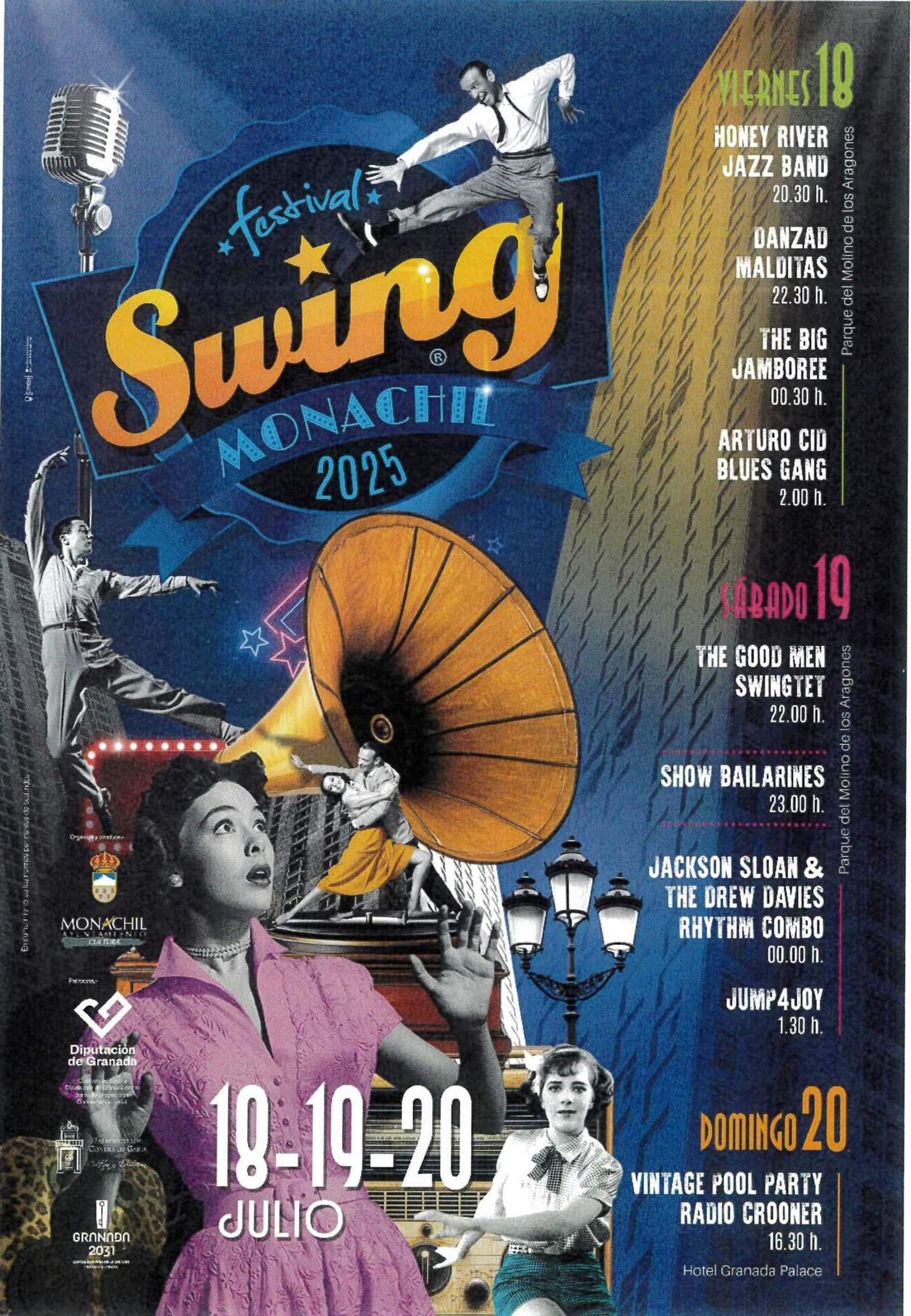 Cartel oficial y programación de la XIV edición del Festival Swing Monachil. Cartel oficial y programación de la XIV edición del Festival Swing Monachil.