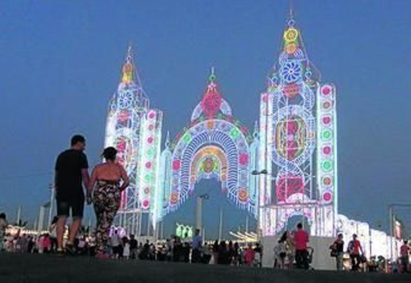 Portada del Real, en las Fiestas Colombinas de 2015 de Huelva.