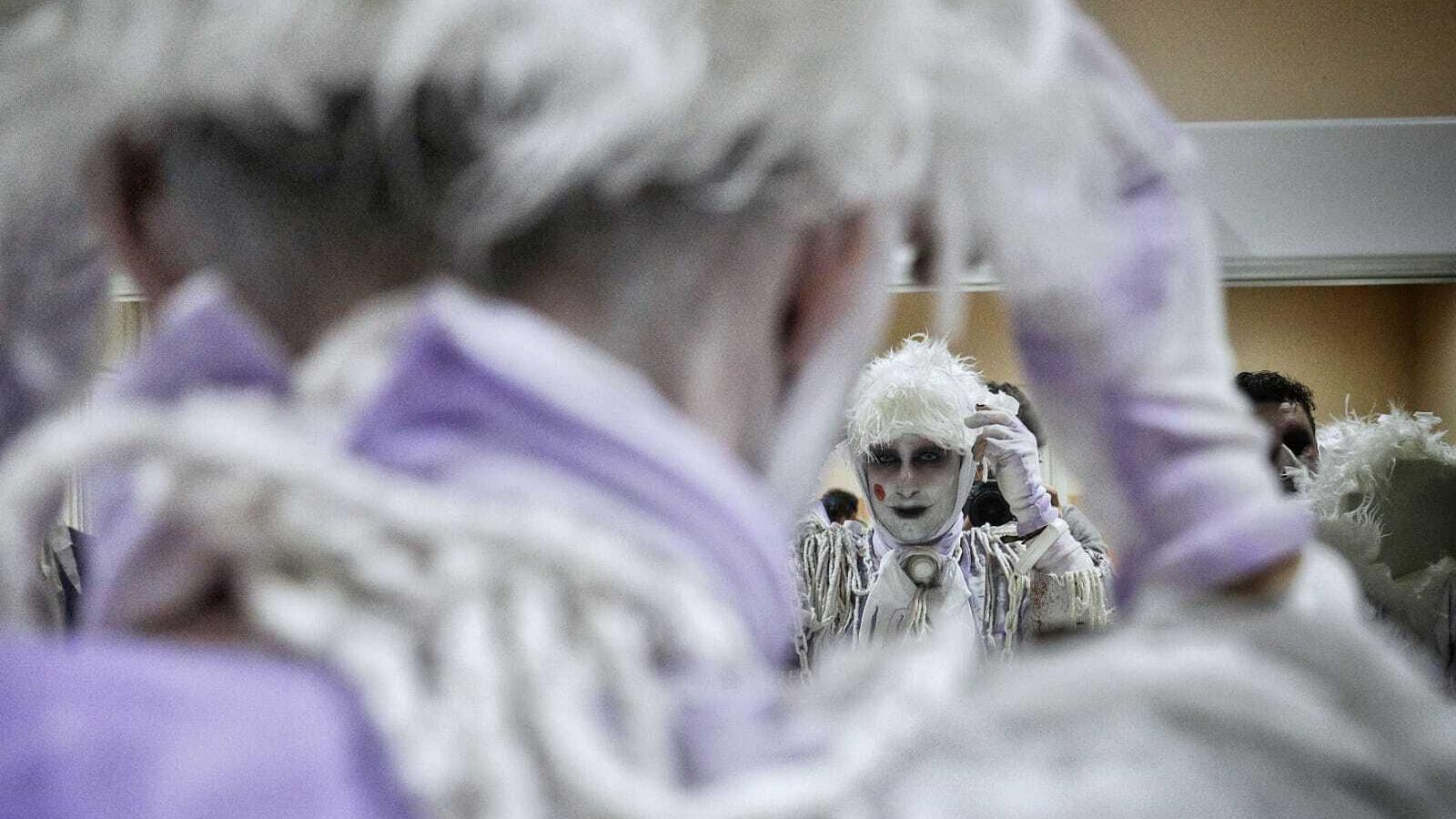 La chirigota, en camerinos.