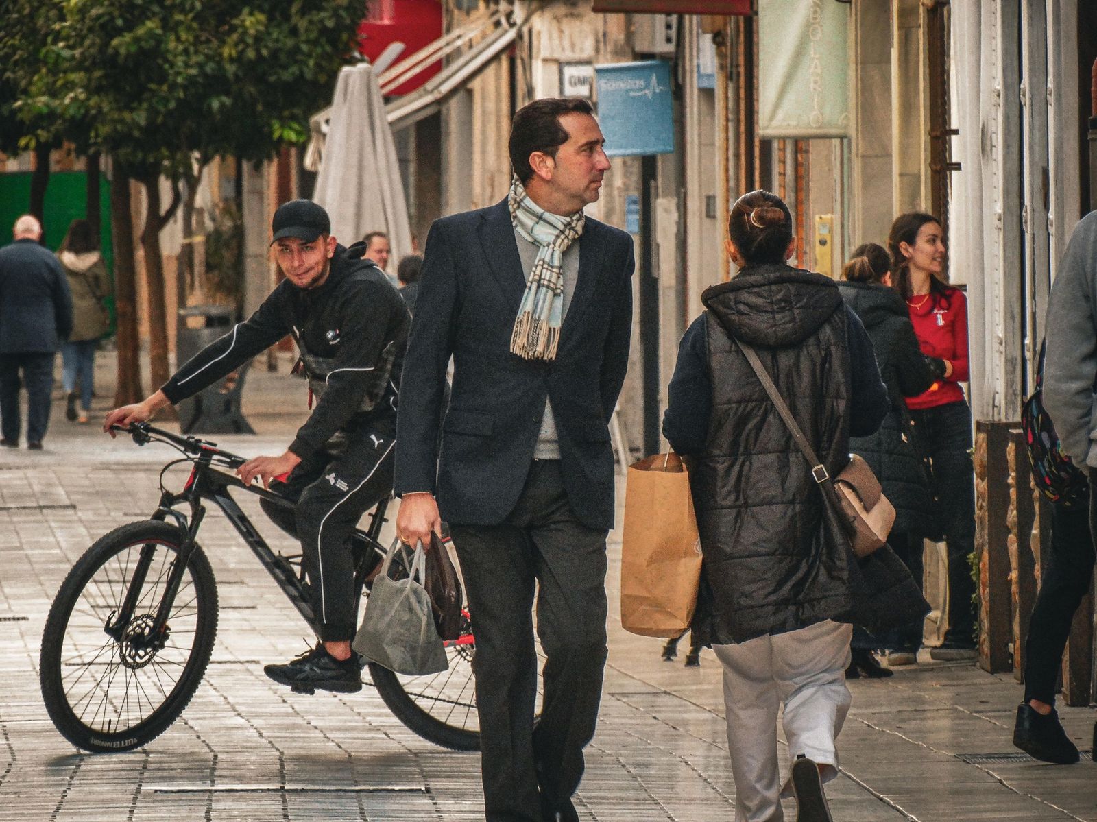 Ambiente en las calles del centro, en fotos