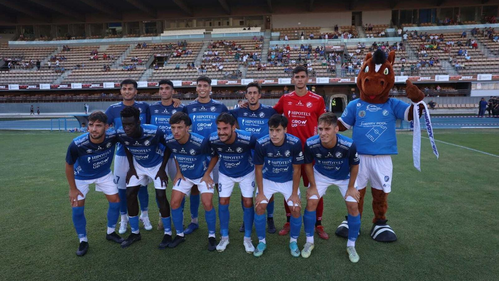 Once del Xerez DFC ante el Ceuta en Chapín en el II Trofeo Pepe Ravelo.