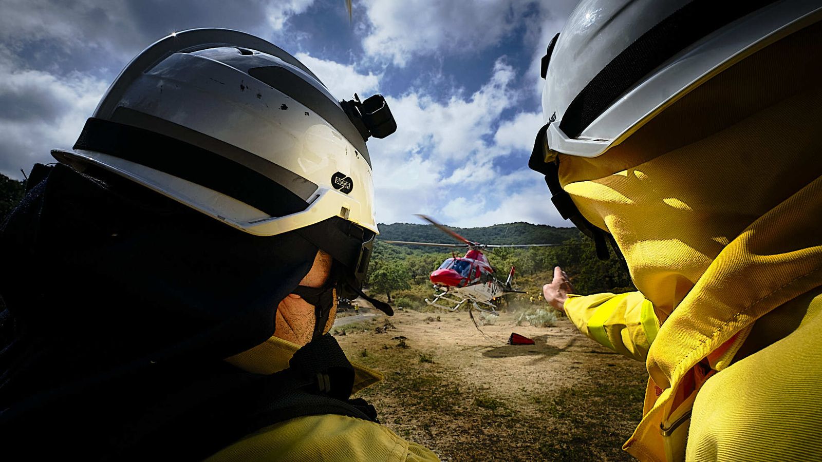 Simulacro de incendio del CEDEFO de Algodonales.