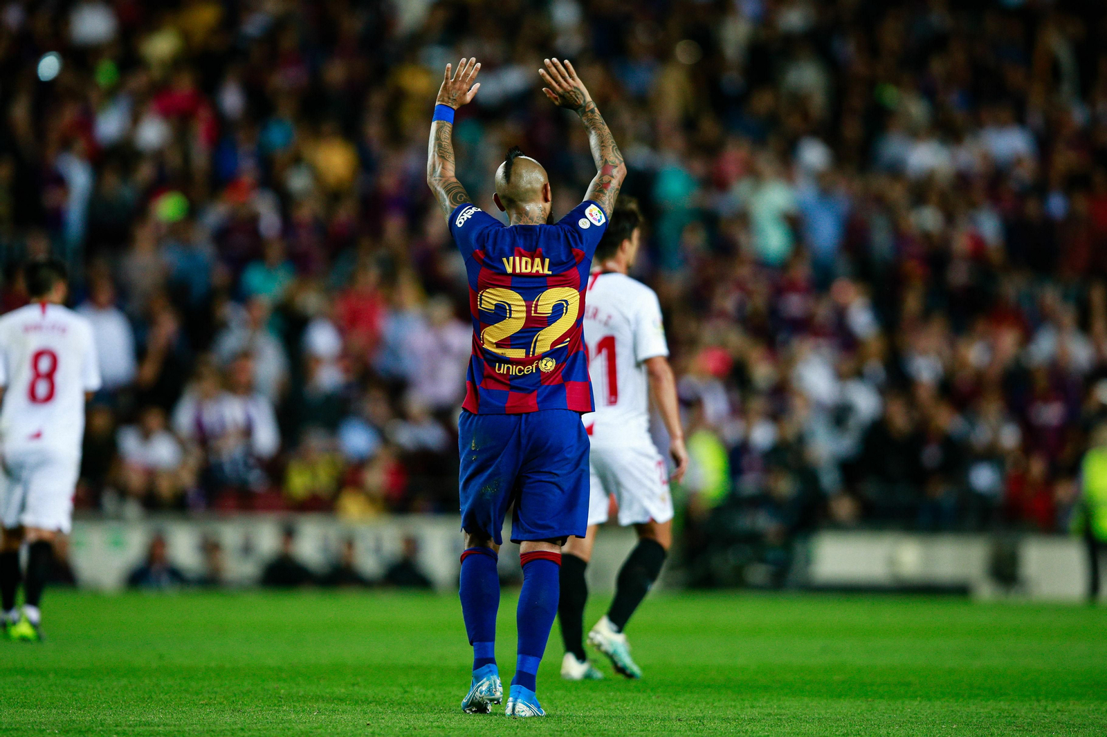 Las imágenes del Barcelona-Sevilla Las imágenes del Barcelona-Sevilla