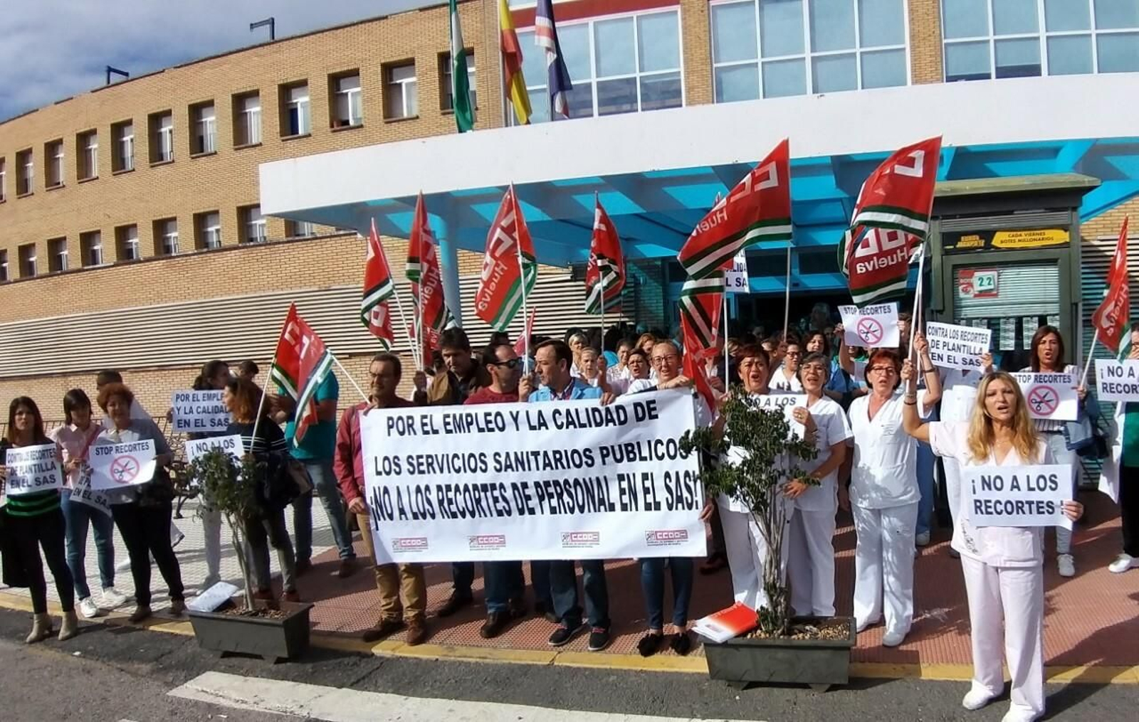 Concentración en Riotinto, la semana pasada.