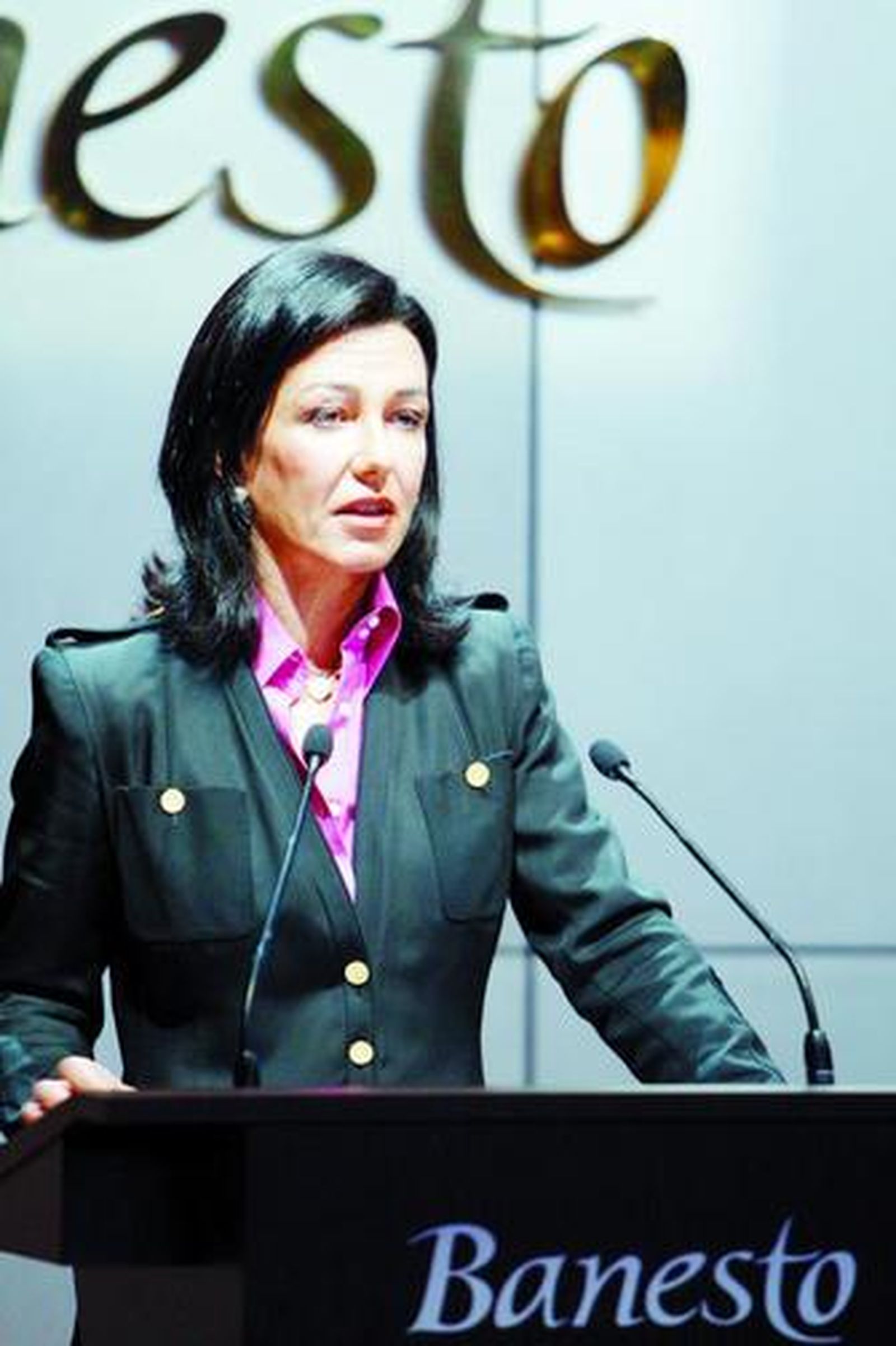 Ana Patricia Botín, ayer.