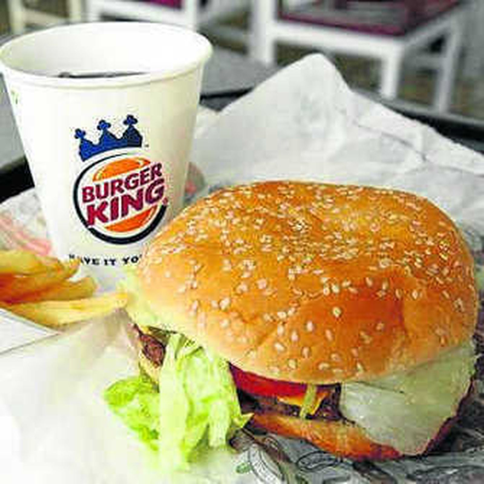 Una hamburguesa de la cadena.