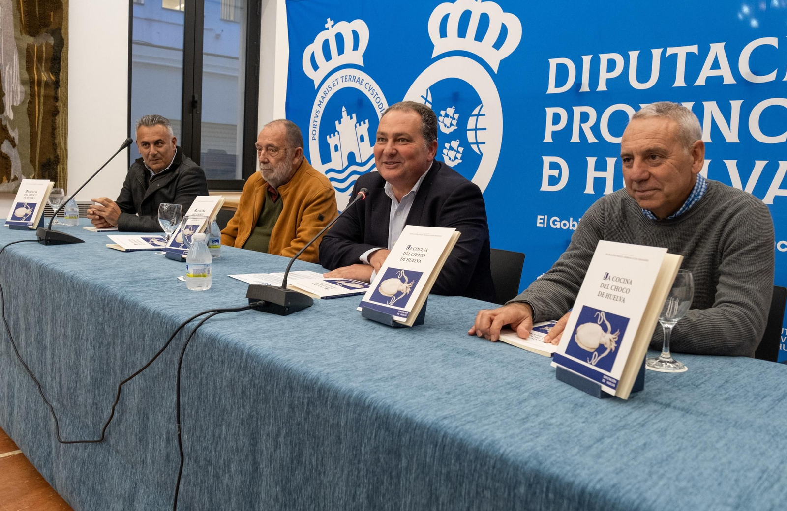 Presentación de un libro en la Diputación de Huelva.