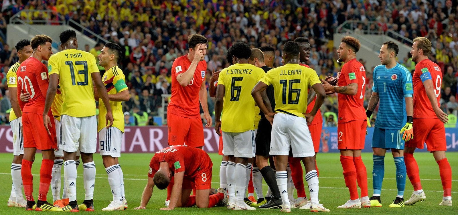 Las imágenes del Colombia-Inglaterra