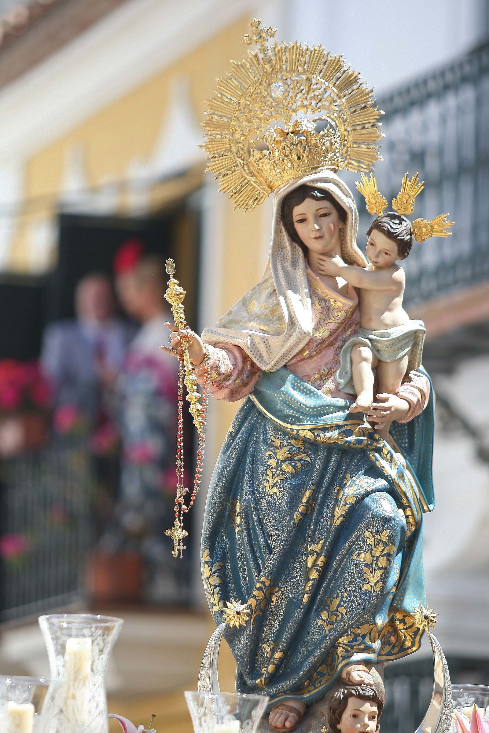 Procesión de San Isidro Labrador y la Virgen del Rosario en Los Barrios