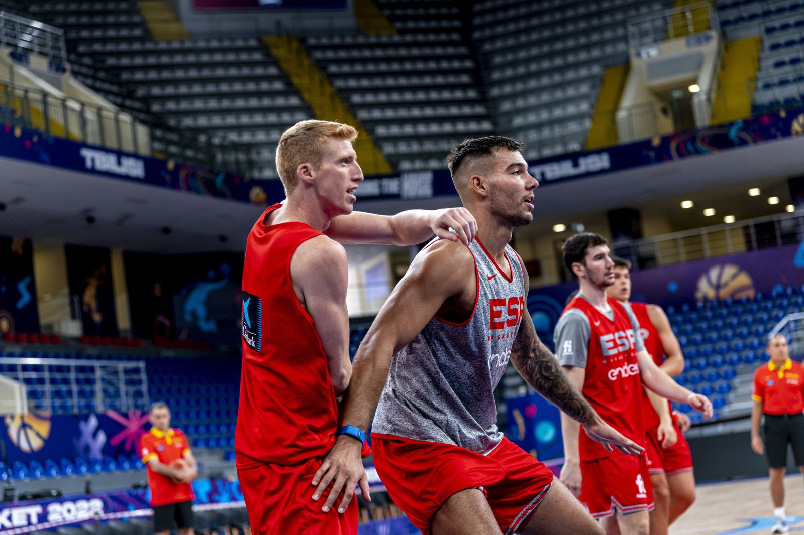 Alberto Díaz y Brizuela ya están con España en Tbilisi, en fotos