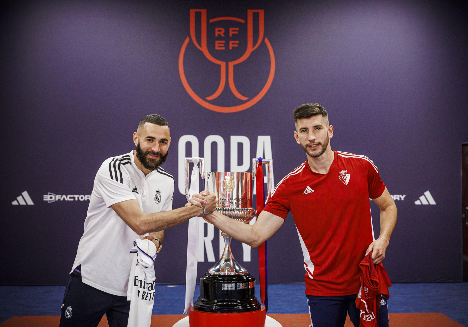 Las fotos de Real Madrid y Osasuna para la final de la Copa en Sevilla