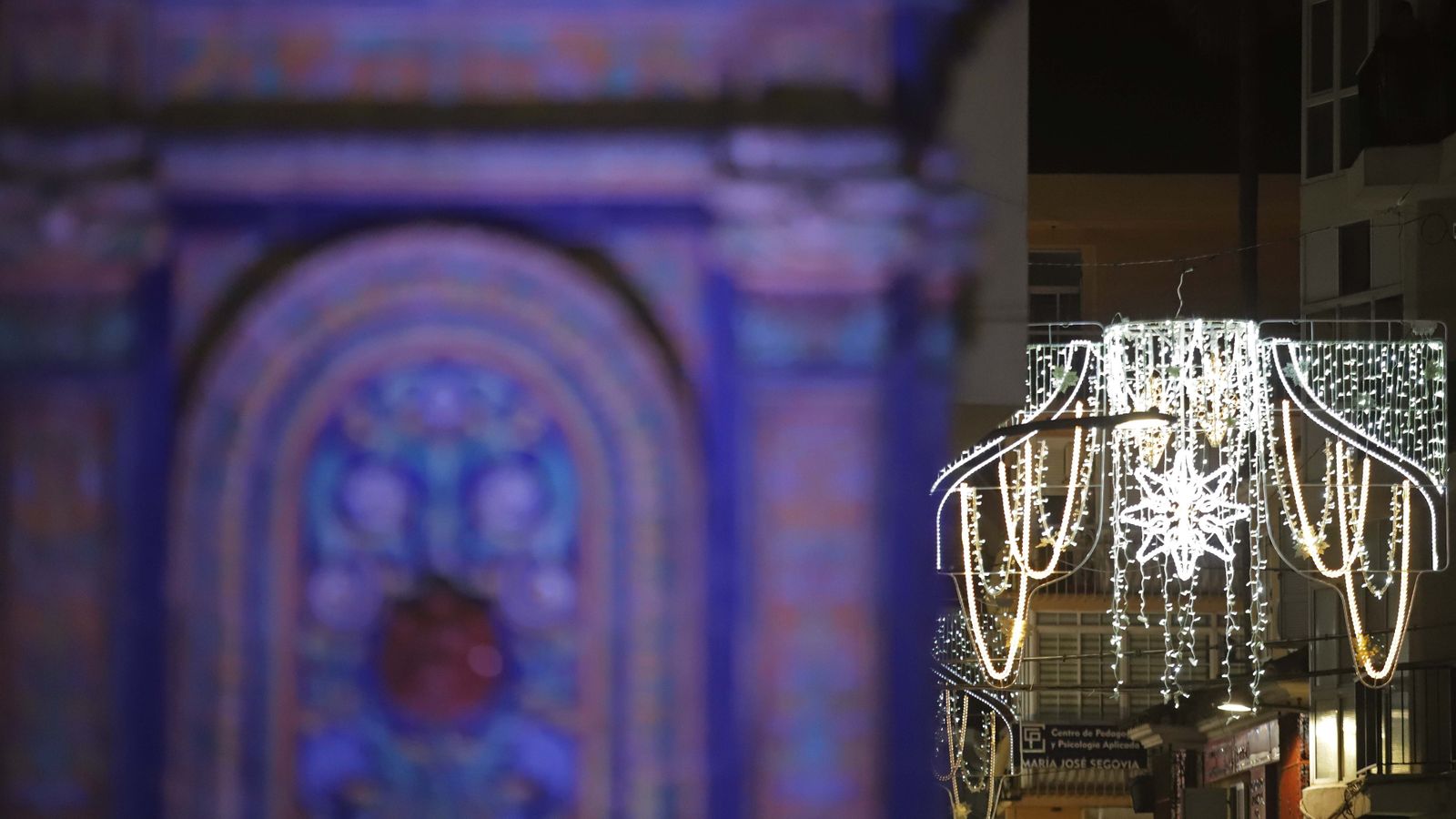 Fotos de la inauguración del alumbrado de Navidad en Algeciras