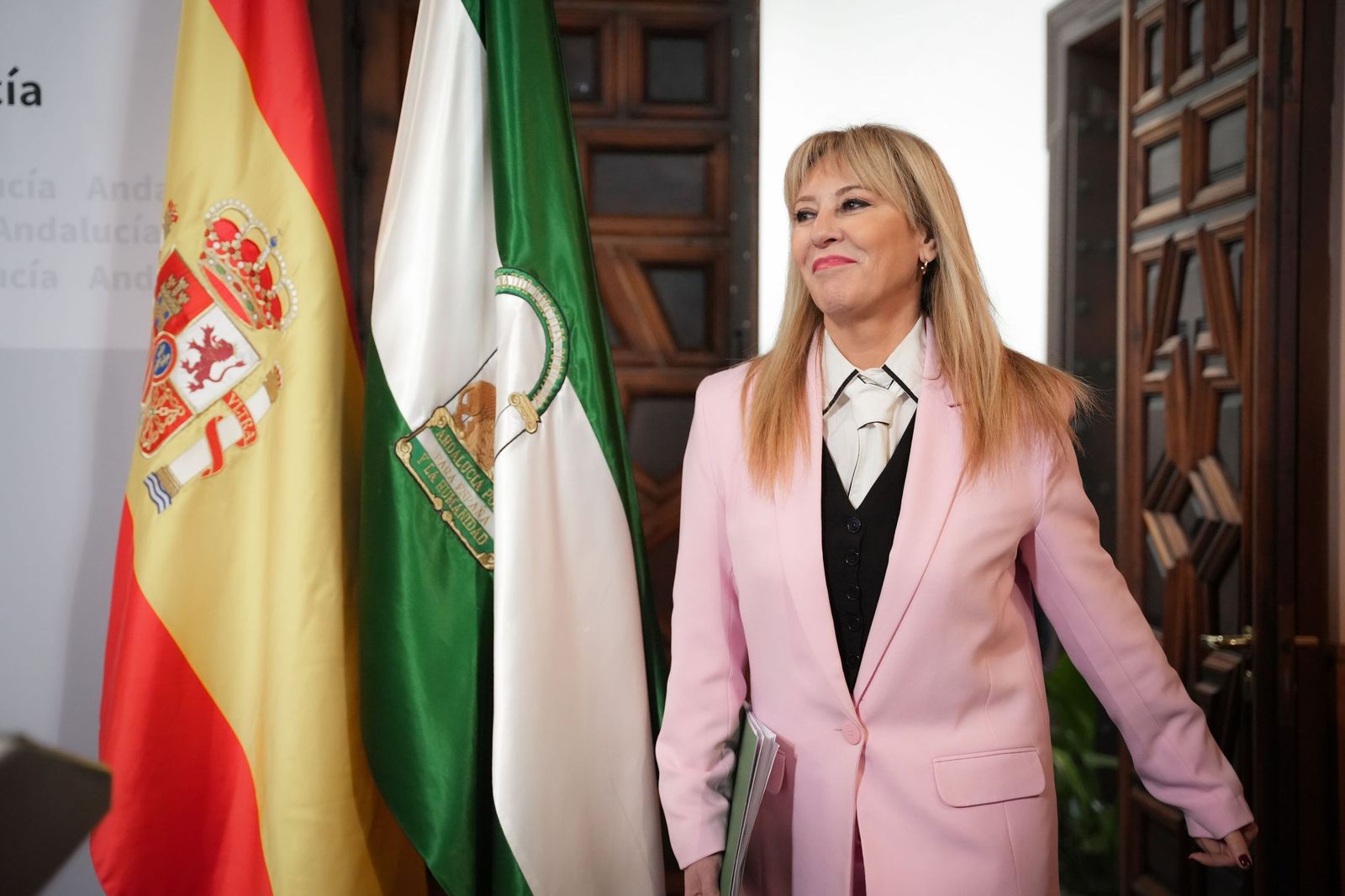 Carolina España en la rueda de prensa posterior al Consejo de Gobierno.
