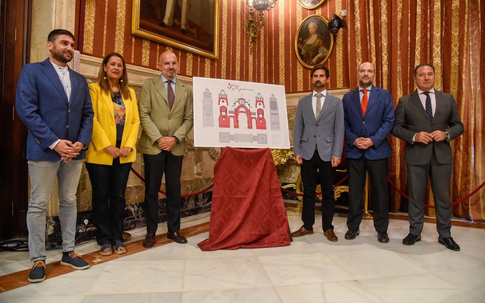 Presentación de la portada de la Feria de Abril 2025