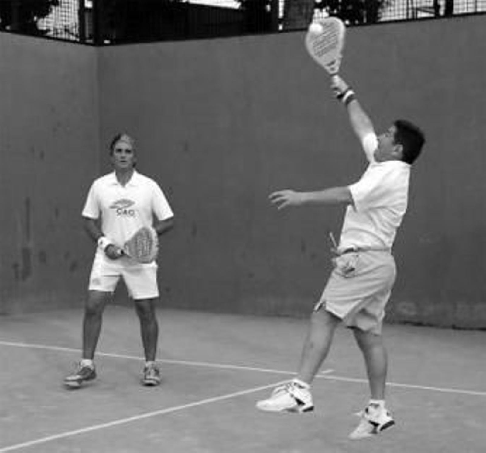 Cabeza de Vaca y Vallejo, en la disputa de la final.