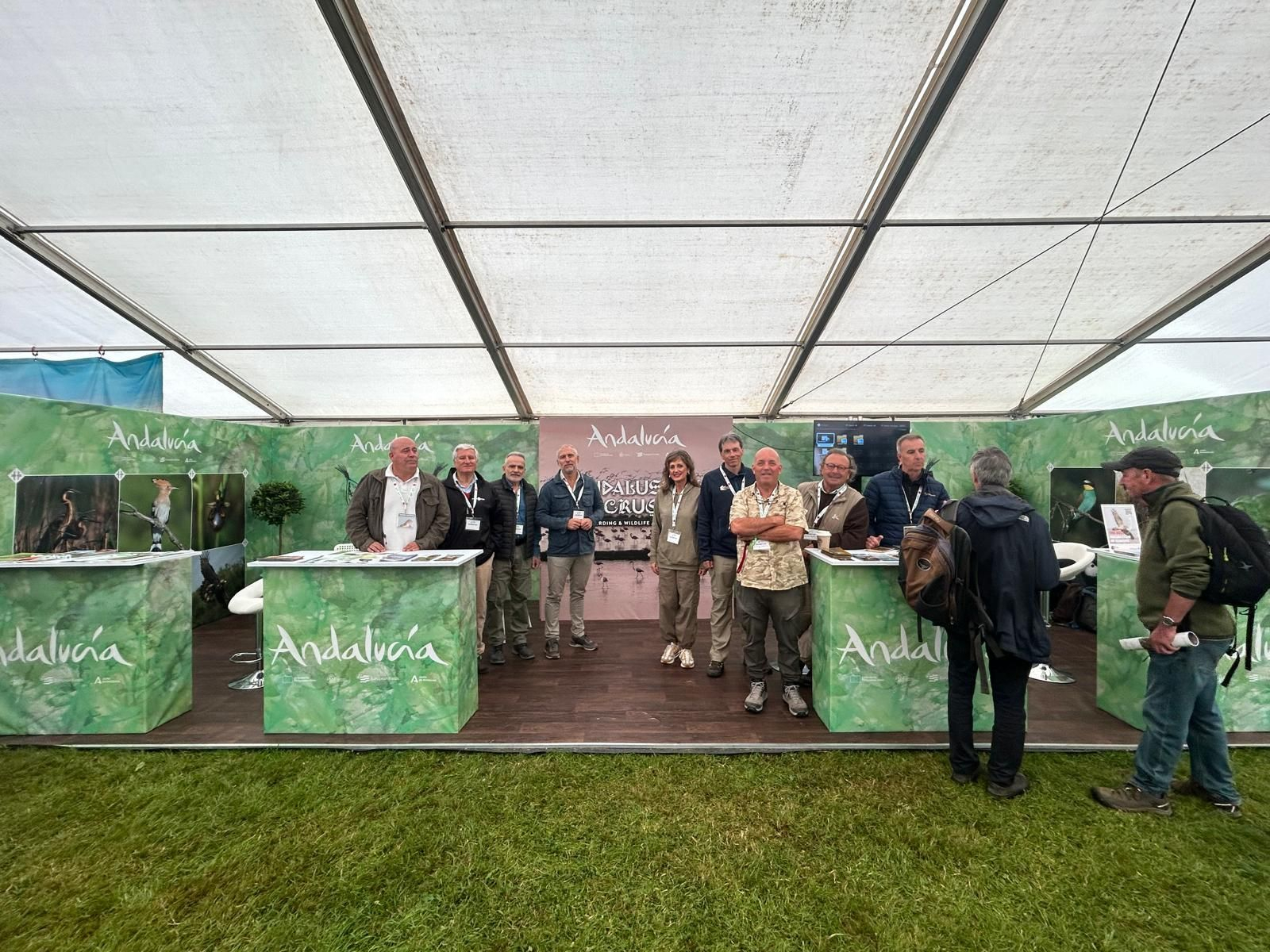 Stand de Andalucía en la 'Global Birdfair' 2024.
