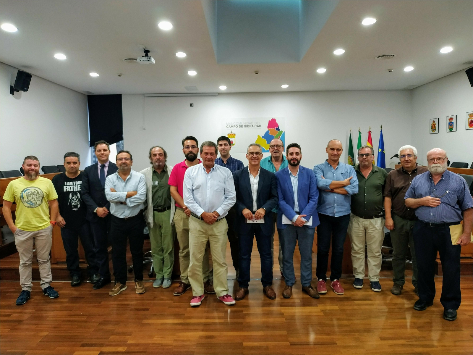 La reunión entre responsables de la Mancomunidad y del IECG La reunión entre responsables de la Mancomunidad y del IECG