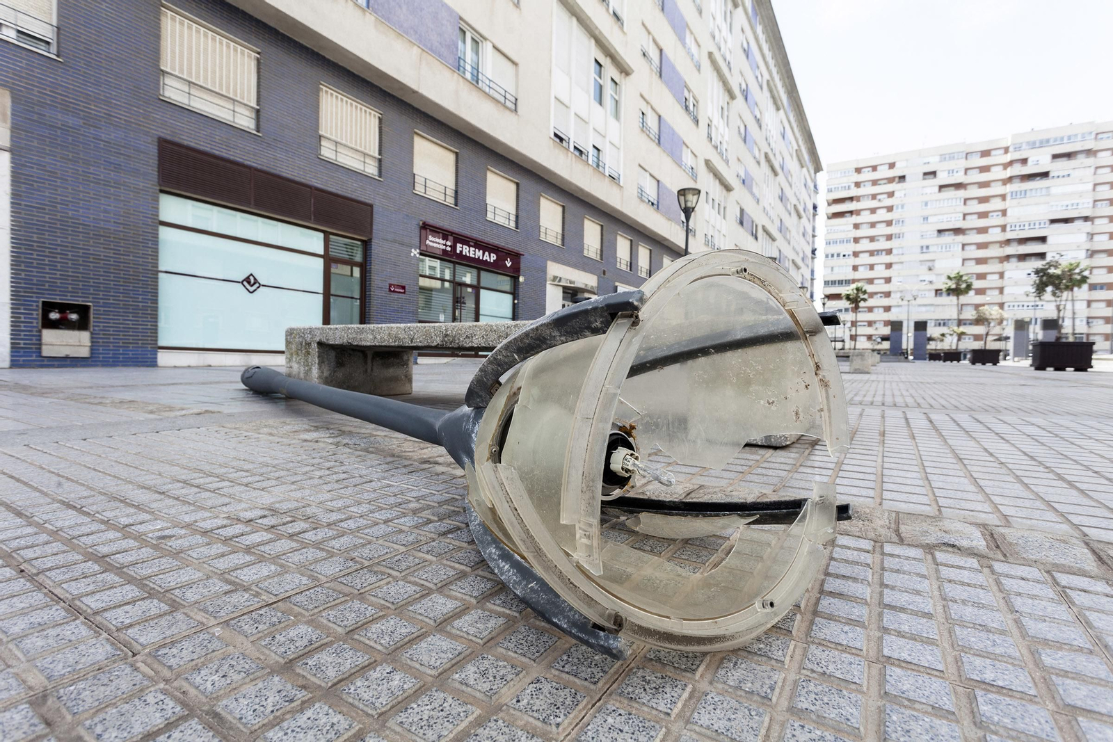 Efectos del temporal de levante en Cádiz